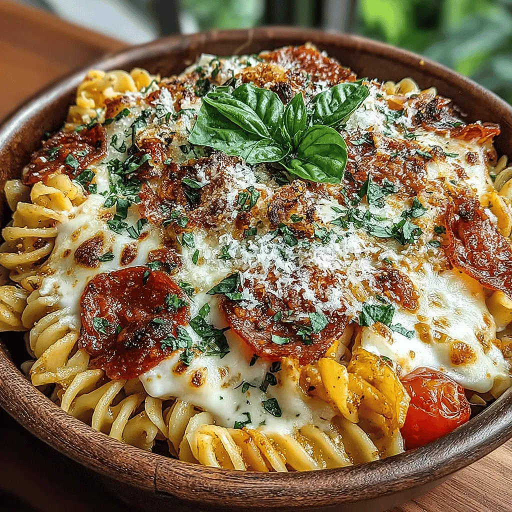 The Ultimate Cheesy Pepperoni Pizza Pasta Bake is a culinary masterpiece that marries the comforting essence of pasta with the beloved flavors of pizza. For those who find joy in both dishes, this recipe serves as the perfect solution, offering a hearty meal that is as satisfying as it is delicious. Whether you are looking to create a family-friendly dinner, impress guests at a gathering, or simply indulge in a delightful comfort food experience, this dish ticks all the boxes. With layers of gooey cheese, savory pepperoni, and an array of vibrant vegetables, it’s no wonder that the Ultimate Cheesy Pepperoni Pizza Pasta Bake has become a favorite in many households.