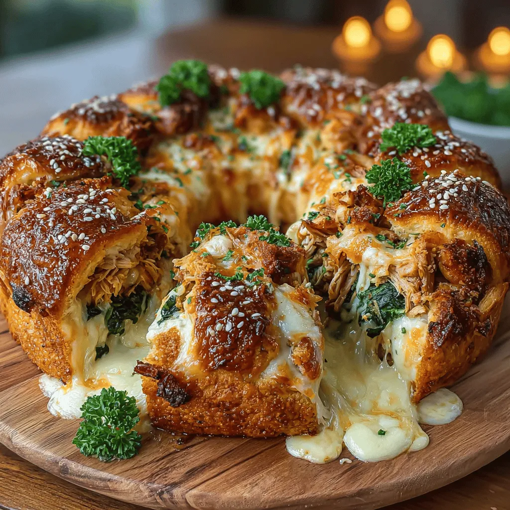 Folding the dough is a crucial step that ensures your Cheddar Chicken & Spinach Crescent Ring is not only visually appealing but also holds the filling securely. To achieve this, follow these techniques:
