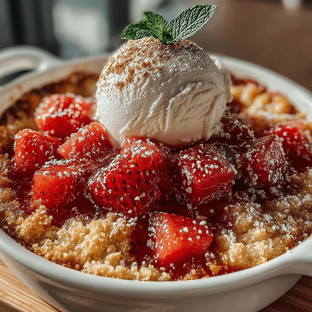 As the warm summer months roll in, the quest for a unique and refreshing dessert becomes ever more appealing. Enter the Crispy Watermelon Cobbler—an innovative take on the traditional cobbler that marries the juicy sweetness of watermelon with a crunchy topping. This vibrant dessert not only elevates summer gatherings but also turns heads with its striking presentation and delightful flavor profile. Imagine a warm slice of cobbler, where the natural sugars of ripe watermelon meld beautifully with a crispy, buttery crumble, creating a savory contrast that is simply irresistible.
