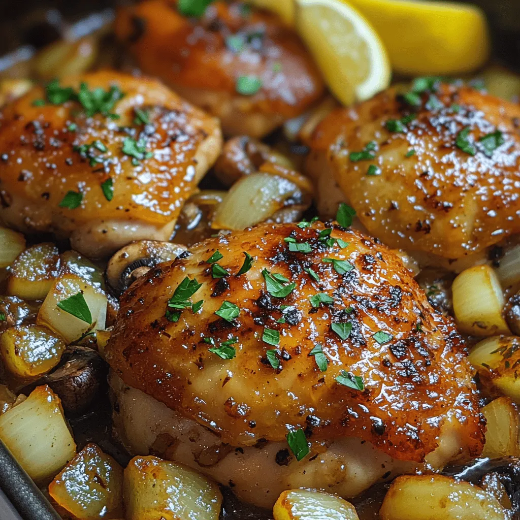 There’s something undeniably comforting about a warm, hearty meal made with simple, wholesome ingredients. Growing up, my family often gathered around the dinner table, sharing stories and laughter over dishes that filled both our bellies and our hearts. One of my all-time favorites is a dish that captures the essence of home-cooked goodness: One-Pan Garlic Mushroom Chicken. This recipe is not only a breeze to prepare, but it also creates a symphony of flavors that will leave you wanting seconds.