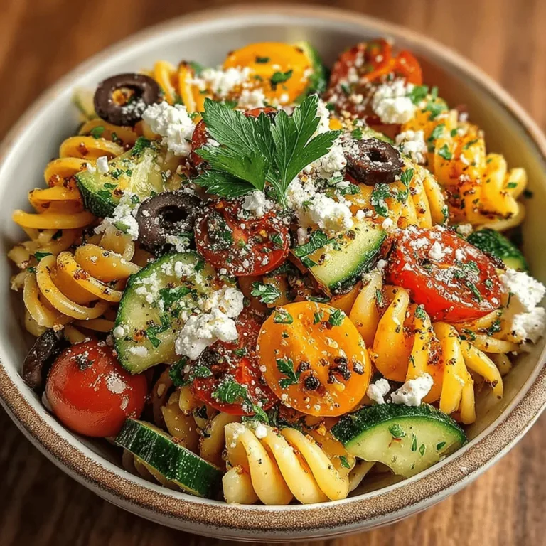 As the sun shines brighter and temperatures rise, many of us start seeking meals that are not only refreshing but also nutritious. Enter the Chilled Mediterranean Pasta Delight, a vibrant dish that perfectly encapsulates the essence of summer dining. This recipe is not just a feast for the eyes; it’s a wholesome combination of flavors and textures that is ideal for warm days, potlucks, or meal prep for the week ahead. With its emphasis on fresh ingredients and wholesome grains, this pasta dish aligns beautifully with the principles of the Mediterranean diet, renowned for its health benefits.
