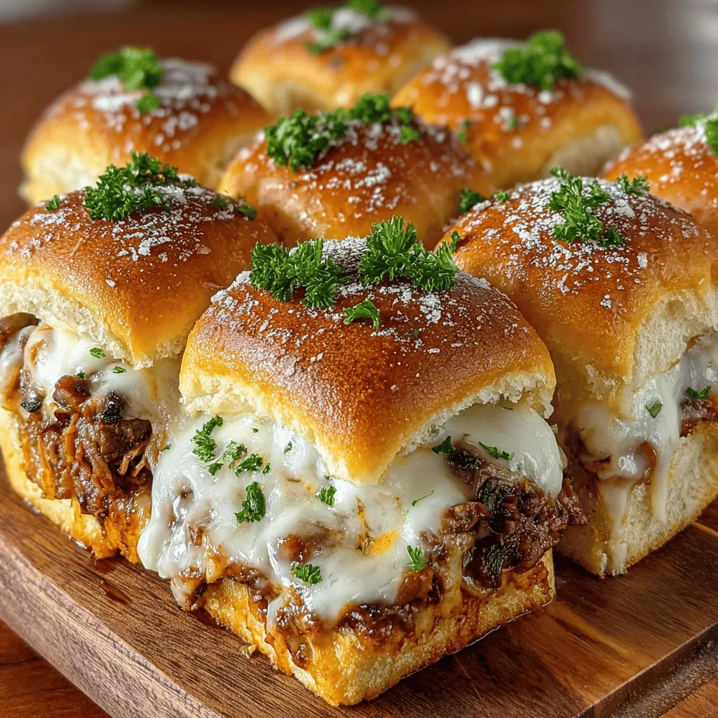 Step into a realm of comfort food with our Savory Mushroom and Swiss Slider Melts. These delightful little bites are more than just a meal; they are an experience that combines the earthy richness of cremini mushrooms with the creamy, nutty flavor of Swiss cheese, all enveloped in soft slider buns. Whether you're hosting a game day gathering, planning a casual get-together with friends, or simply looking for a cozy family dinner option, these sliders are not only easy to prepare but are sure to leave a lasting impression on everyone at the table.
