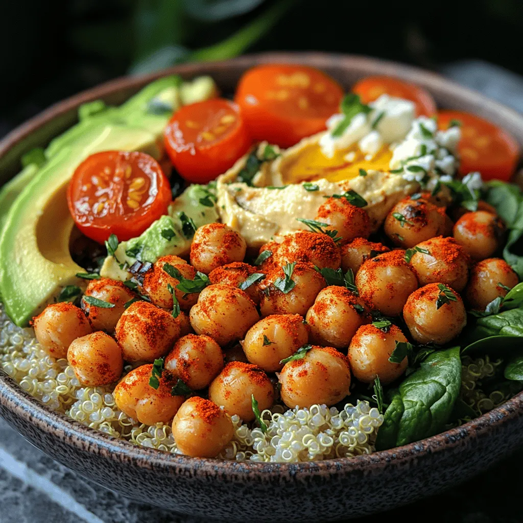 In recent years, Buddha bowls have emerged as a favorite among health-conscious eaters, offering a colorful and nutritious way to enjoy a variety of ingredients in one satisfying meal. These vibrant bowls typically feature a combination of grains, proteins, fresh vegetables, and healthy fats, all presented in a visually appealing manner. They are not only visually stunning but also incredibly versatile, allowing for endless customization based on personal preferences or seasonal ingredients. Among the myriad of Buddha bowl variations, the Crispy Chickpea Buddha Bowl stands out for its delightful texture and robust flavors, making it a perfect choice for anyone looking to enjoy a wholesome, plant-based meal.