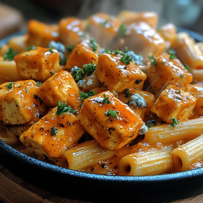 Buffalo Bliss Tofu Pasta is a delectable dish that combines the rich, creamy texture of pasta with the fiery kick of buffalo sauce, making it a standout option for both vegan enthusiasts and spice lovers alike. This recipe offers a unique twist on traditional pasta dishes, providing a satisfying and flavorful meal that can be enjoyed by everyone—regardless of dietary preferences. The combination of creamy sauce and spicy notes creates a harmonious balance that keeps you coming back for more.