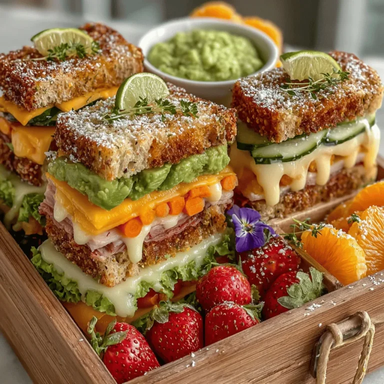 A well-prepared bento is not just about the main components; it's also about the accompanying elements that elevate the entire meal. In this case, the avocado dip plays a crucial role in enhancing the flavor profile of the mini sandwiches while adding a creamy texture that contrasts beautifully with the crispness of the fresh vegetables. The richness of the avocado dip complements the lightness of the sandwiches, making every bite a delightful experience.