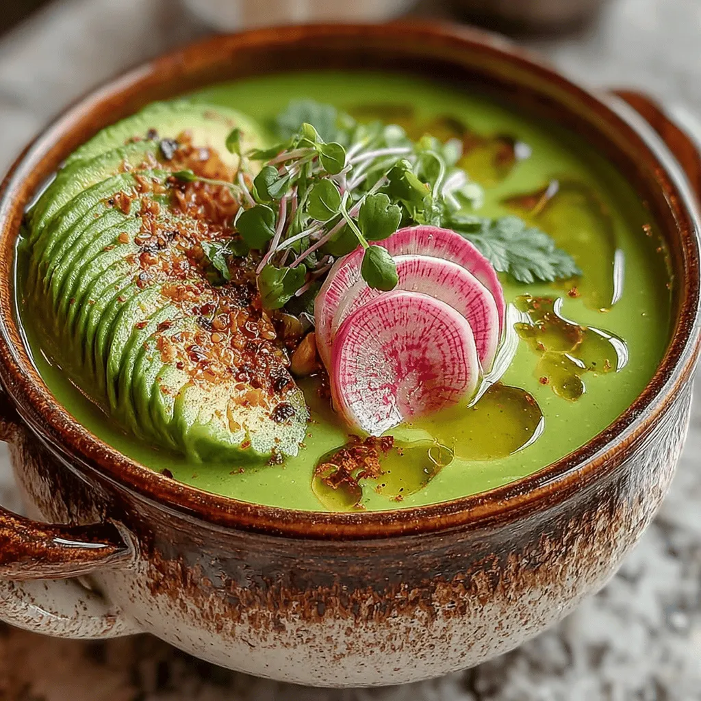 In the world of culinary delights, few combinations are as refreshing and satisfying as avocados and peas. Our Creamy Avocado Pea Bliss recipe showcases these vibrant ingredients in a luscious, green soup that is not only delicious but also packed with nutrients. This dish is ideal for warm weather dining, serving as a cooling, revitalizing option that can easily transition from a light starter to a main course. The combination of creamy avocado and sweet peas creates a perfect marriage of textures and flavors, making each spoonful a delightful experience.
