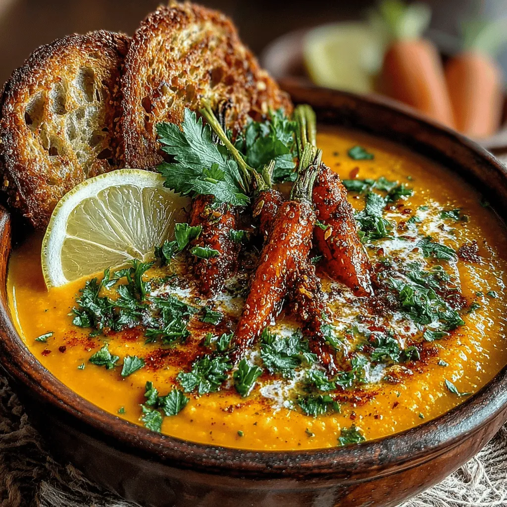 As the leaves turn to warm hues of amber and the air takes on a crisp, invigorating chill, there's an undeniable comfort found in a warm bowl of soup. It evokes memories of cozy evenings spent in the kitchen, surrounded by the enticing aroma of simmering ingredients. I often recall my grandmother, who possessed an extraordinary talent for transforming simple elements into heartwarming meals. One of her favorites was a vibrant carrot soup, a dish that not only nourished the body but also warmed the soul. Over the years, I’ve experimented with her original recipe, and now, my go-to version is this Creamy Roasted Carrot and Red Lentil Soup.