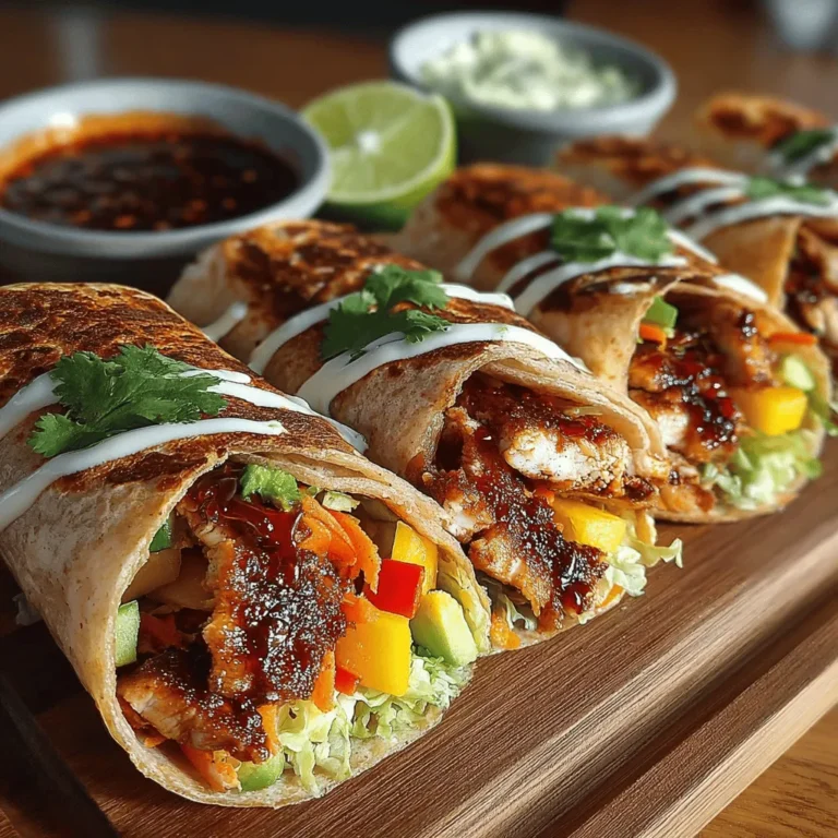 Wraps have become a beloved meal option for many, offering a convenient and portable solution for busy lifestyles. Whether you're on the go or enjoying a leisurely lunch at home, wraps provide an endless canvas for flavors and ingredients, making them a versatile choice for any occasion. Among the myriad of wrap possibilities, Sweet Chili Chicken and Mango Wraps stand out as a vibrant and flavorful dish that is perfect for lunch or dinner. This recipe combines tender chicken marinated in a sweet and spicy sauce with fresh mango and crisp vegetables, resulting in a delightful balance of flavors and textures that is sure to tantalize your taste buds.