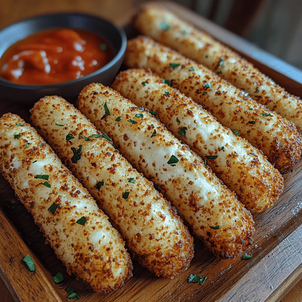 To create these crispy mozzarella sticks, you’ll need a handful of simple ingredients that you likely already have in your pantry. Each component plays a vital role in crafting the perfect bite of cheesy goodness.