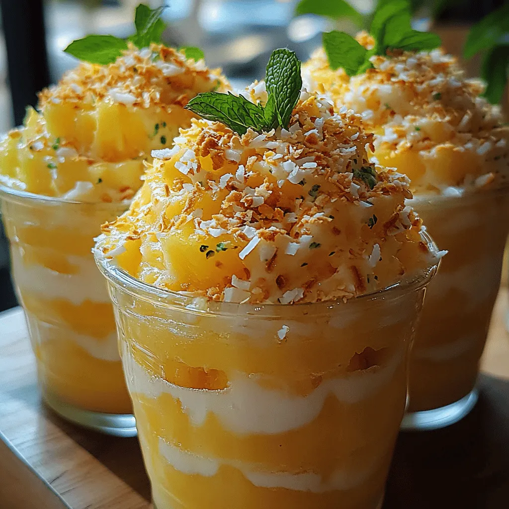 To whip up these heavenly Pineapple Whip Cups, you’ll need a handful of simple, wholesome ingredients. Here’s what you’ll need: