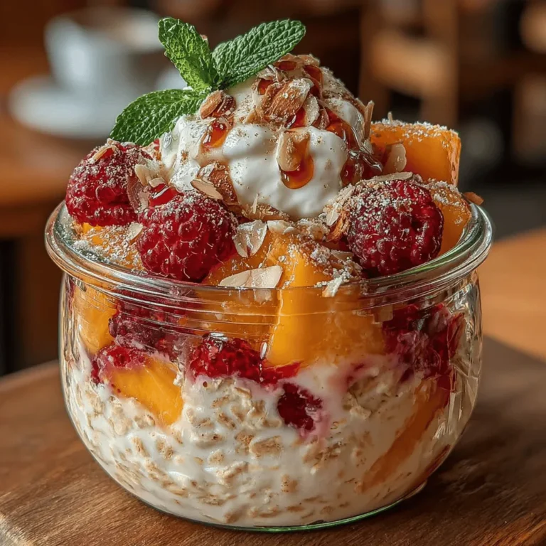 Overnight oats have rapidly gained popularity as a convenient breakfast solution, especially for those with busy lifestyles. This no-cook method allows you to prepare a wholesome meal in advance, providing a nourishing start to your day without the morning rush. In recent years, creative flavor combinations have emerged, and one standout is the Peach Melba Overnight Oats. This delightful recipe captures the essence of the classic Peach Melba dessert, combining fresh, juicy peaches with tart raspberries, creating a harmonious blend that is as pleasing to the palate as it is to the eye.