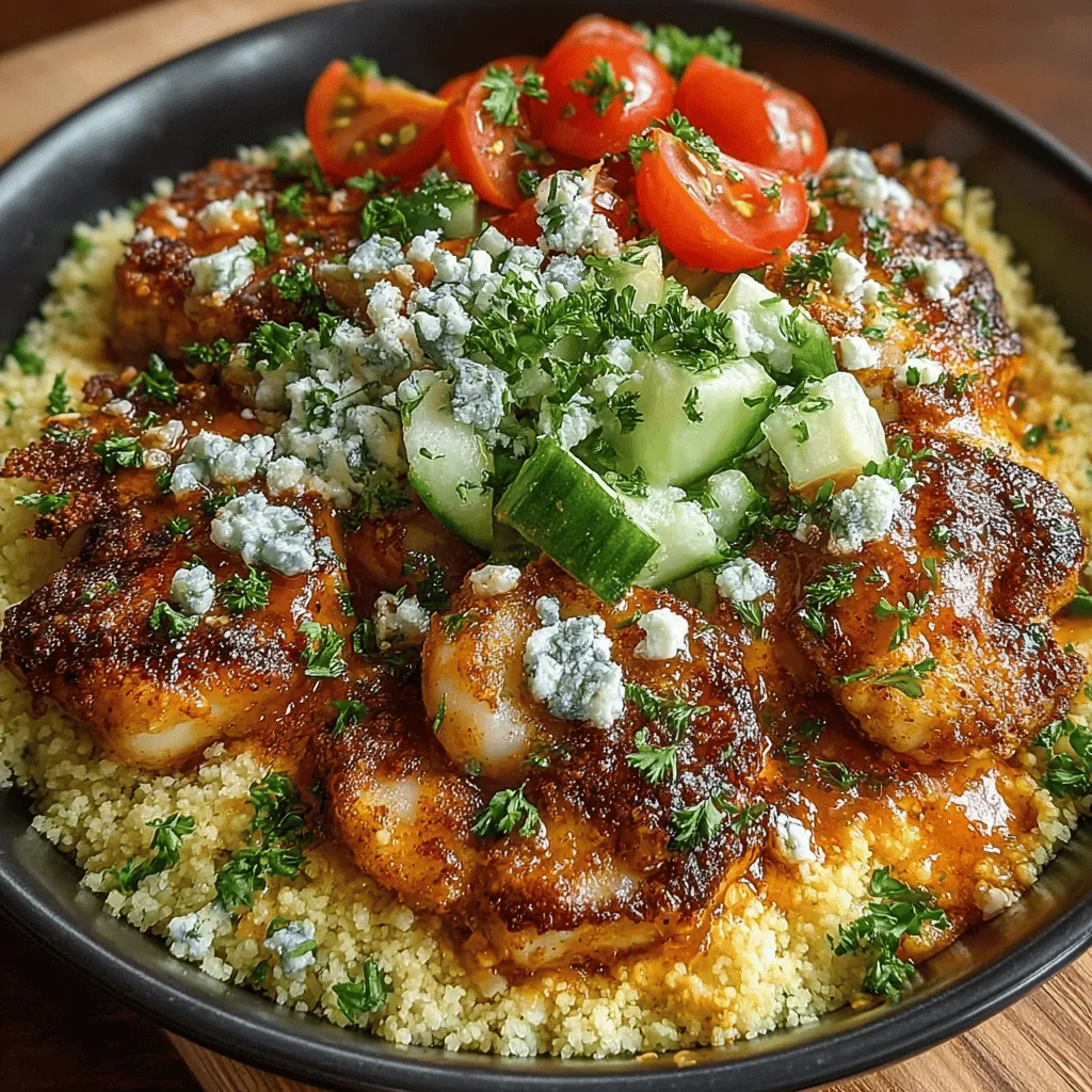 In the world of quick and satisfying meals, Zesty Buffalo Chicken Couscous Bowls stand out as a vibrant, flavorful option that’s perfect for busy weeknights or casual gatherings. This dish combines the classic spicy notes of buffalo chicken with the light, fluffy texture of couscous, creating a delightful fusion that is both appetizing and nutritious. With its zesty kick and hearty components, this meal not only pleases the palate but also appeals to those seeking a balanced diet.