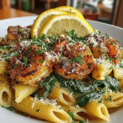 When it comes to crafting a meal that is both light and packed with flavor, Zesty Lemon Butter Shrimp & Spinach Penne stands out as a perfect choice. This dish marries the succulent taste of shrimp with vibrant spinach and the zesty brightness of lemon, making it an ideal option for any occasion—whether it’s a quick weeknight dinner or an impressive dish for guests. Its simplicity and sophistication make it a go-to recipe for home cooks looking to elevate their culinary repertoire without spending hours in the kitchen.