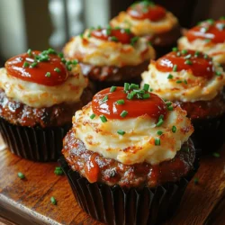 There’s something undeniably comforting about mini meatloaf muffins adorned with creamy mashed potatoes. Perhaps it’s the nostalgia of family dinners or the joy of gathering around the table. The first time I made mini meatloaf wonders for my family, it was a rainy Saturday afternoon, and I had a craving for something hearty, warm, and filling. As the rich aroma wafted through the house, my kids emerged from their rooms, drawn in by the delicious scent. What began as a spontaneous recipe turned into a cherished family meal, and now it’s one of our go-to recipes for busy weeknights or cozy gatherings.