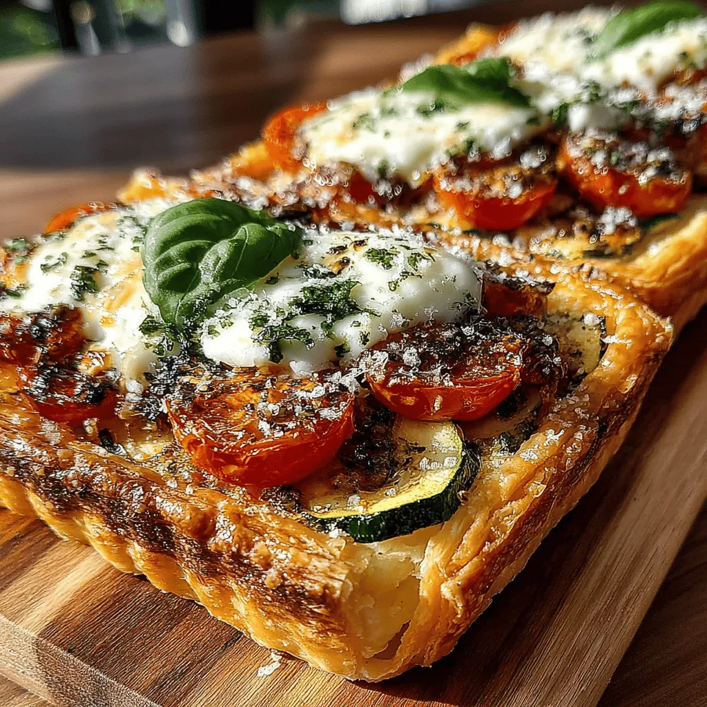 If you're in search of a dish that captures the essence of fresh ingredients while delighting the palate, look no further than the Savory Zucchini & Tomato Embrace Tart. This delightful recipe is a celebration of summer's bounty, combining the tender flavors of zucchini and the robust sweetness of ripe tomatoes atop a flaky, golden crust. Whether you're hosting a brunch, preparing for a picnic, or looking to impress family and friends at a gathering, this tart is sure to become a staple on your table.
