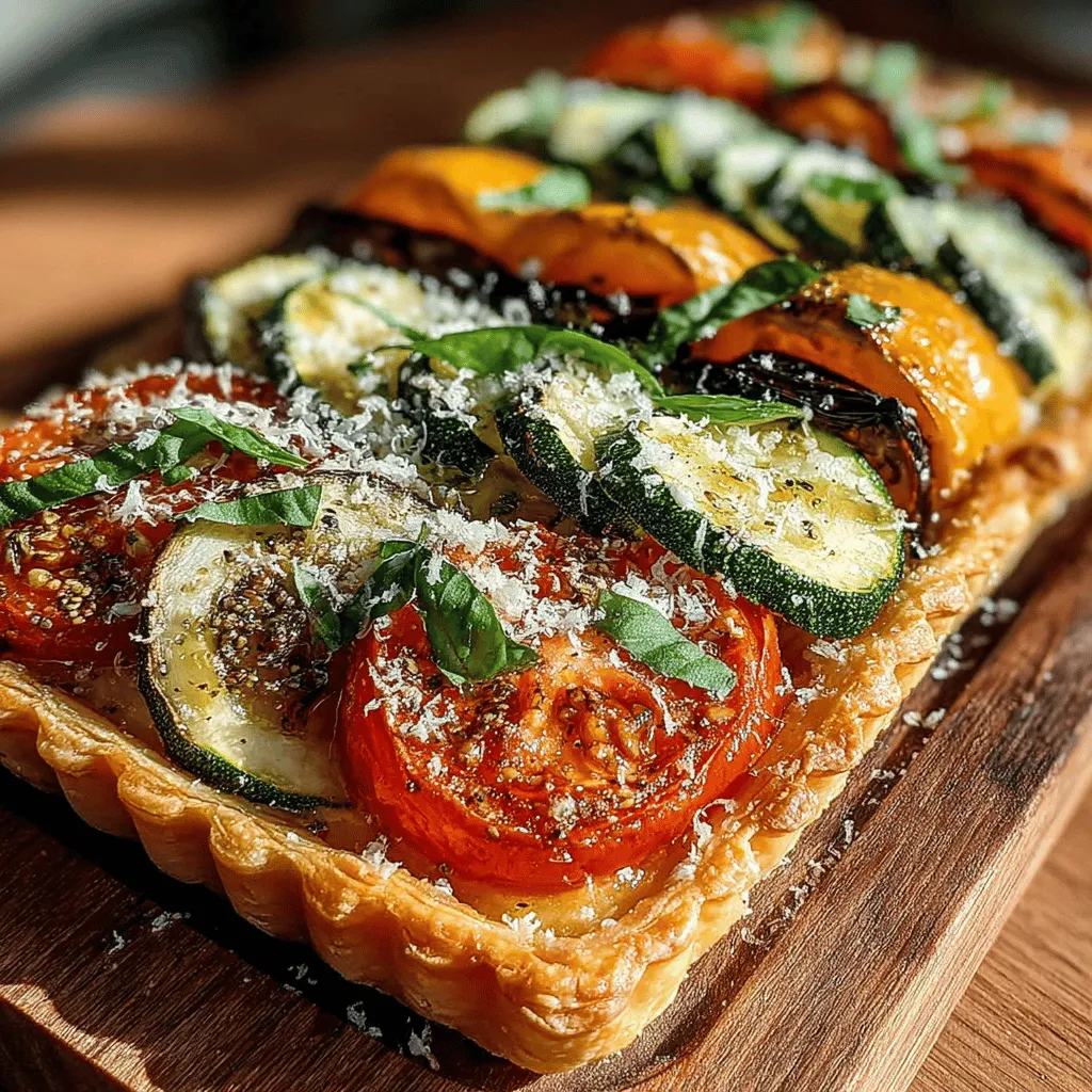If you're in search of a dish that captures the essence of fresh ingredients while delighting the palate, look no further than the Savory Zucchini & Tomato Embrace Tart. This delightful recipe is a celebration of summer's bounty, combining the tender flavors of zucchini and the robust sweetness of ripe tomatoes atop a flaky, golden crust. Whether you're hosting a brunch, preparing for a picnic, or looking to impress family and friends at a gathering, this tart is sure to become a staple on your table.