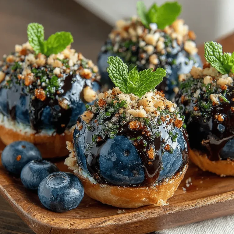 The first step in creating your Spicy Blueberry Bites is preparing the blueberries. Freshness is key, so opt for plump, ripe blueberries that have a deep blue color.