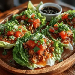 In the quest for healthy yet delightful meal options, lettuce wraps emerge as a standout choice. These versatile culinary creations allow for a myriad of fillings, making them an excellent vehicle for flavors and textures while also being low in calories. The combination of ground turkey and a refreshing watermelon glaze elevates this dish, making it perfect for summer dining or as a light meal any time of the year. The juicy sweetness of watermelon complements the savory notes of turkey, resulting in a balanced dish that is both satisfying and nutritious.