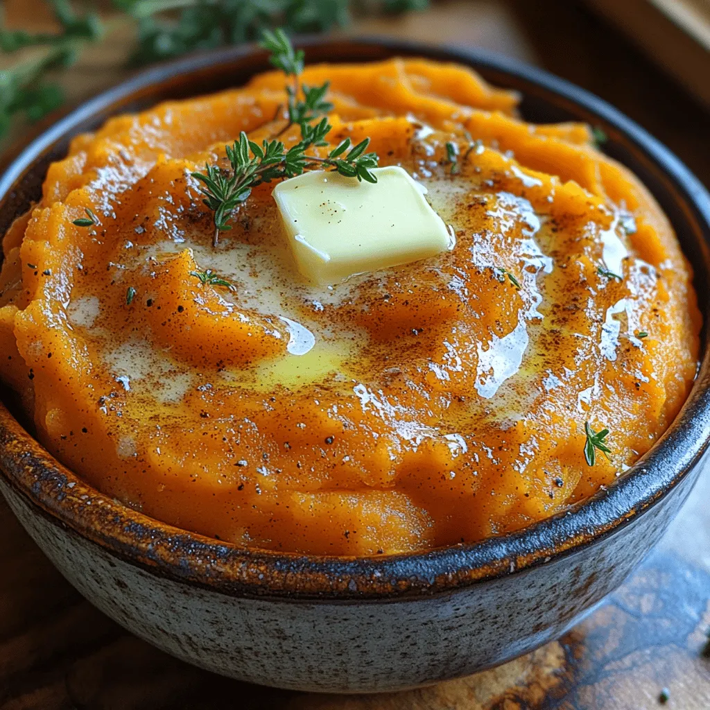 As the leaves change and the air turns crisp, there's something undeniably soothing about preparing a dish that warms both the heart and the stomach. For many, the aroma of buttery mashed sweet potatoes wafting through the kitchen is a quintessential sign of the season. Growing up, family gatherings were incomplete without my grandmother's delightful mashed sweet potatoes, a dish that encapsulated warmth, nostalgia, and love. The way she expertly blended the natural sweetness of the potatoes with a hint of fresh thyme created a culinary experience that lingered long after the meal was over.
