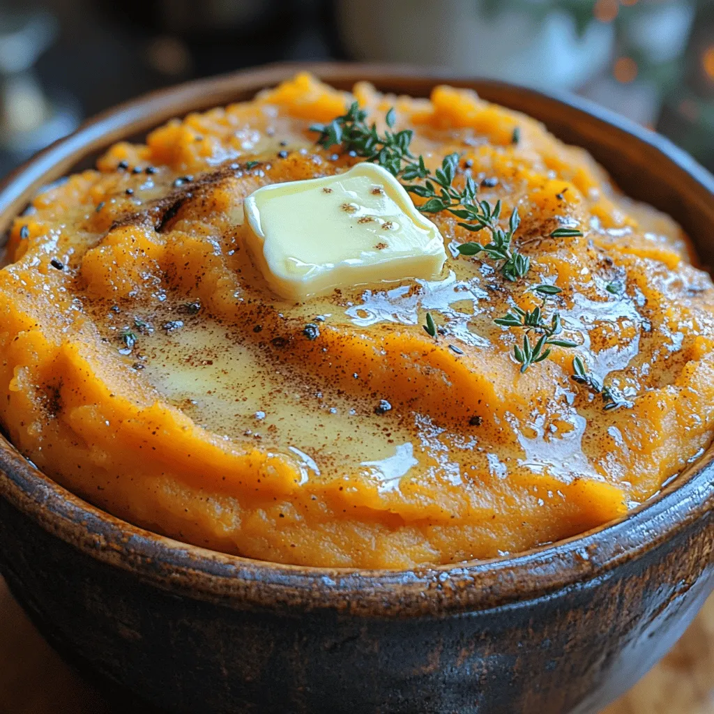 As the leaves change and the air turns crisp, there's something undeniably soothing about preparing a dish that warms both the heart and the stomach. For many, the aroma of buttery mashed sweet potatoes wafting through the kitchen is a quintessential sign of the season. Growing up, family gatherings were incomplete without my grandmother's delightful mashed sweet potatoes, a dish that encapsulated warmth, nostalgia, and love. The way she expertly blended the natural sweetness of the potatoes with a hint of fresh thyme created a culinary experience that lingered long after the meal was over.