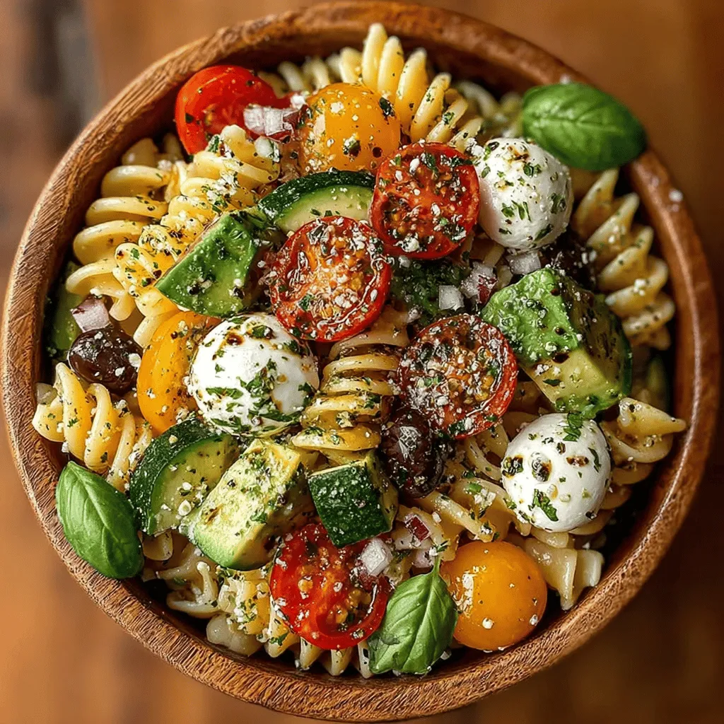 As the heat of summer settles in, the appeal of light, refreshing meals becomes undeniable. One dish that embodies this seasonal craving is the Chilled Caprese Veggie Pasta Delight. This vibrant, chilled pasta salad combines the classic flavors of a Caprese salad with the heartiness of pasta, making it a perfect choice for warm days and outdoor gatherings. Not only is it a feast for the eyes with its colorful ingredients, but it also offers a delightful burst of flavor with every bite, making it an ideal centerpiece for a summer picnic or a quick weeknight dinner.