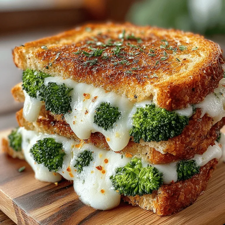 The Cheesy Roasted Broccoli Grilled Cheese is not just a comforting meal; it’s a celebration of flavors and textures. Each ingredient plays a crucial role in creating a harmonious dish: