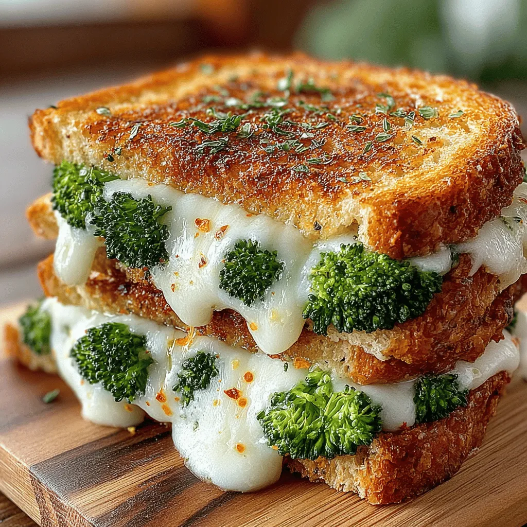 The Cheesy Roasted Broccoli Grilled Cheese is not just a comforting meal; it’s a celebration of flavors and textures. Each ingredient plays a crucial role in creating a harmonious dish: