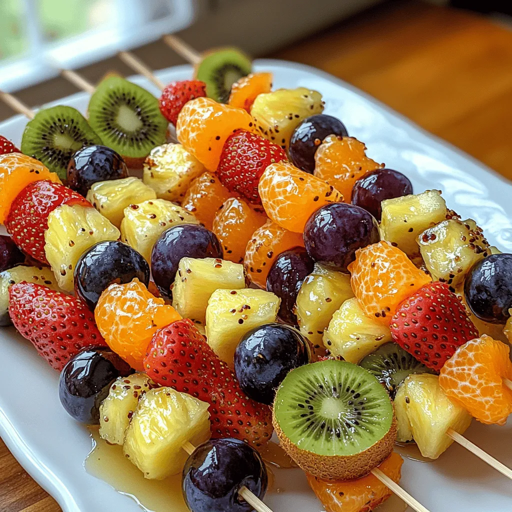 Fruit skewers are more than just a snack; they are a vibrant and engaging way to enjoy a variety of fresh produce. These delightful treats combine the fun of food presentation with the benefits of healthy eating, making them an ideal choice for both children and adults alike. The concept of Rainbow Delight Fruit Skewers is simple yet captivating: an array of colorful fruits threaded onto skewers, creating an eye-catching display that tempts even the pickiest of eaters.