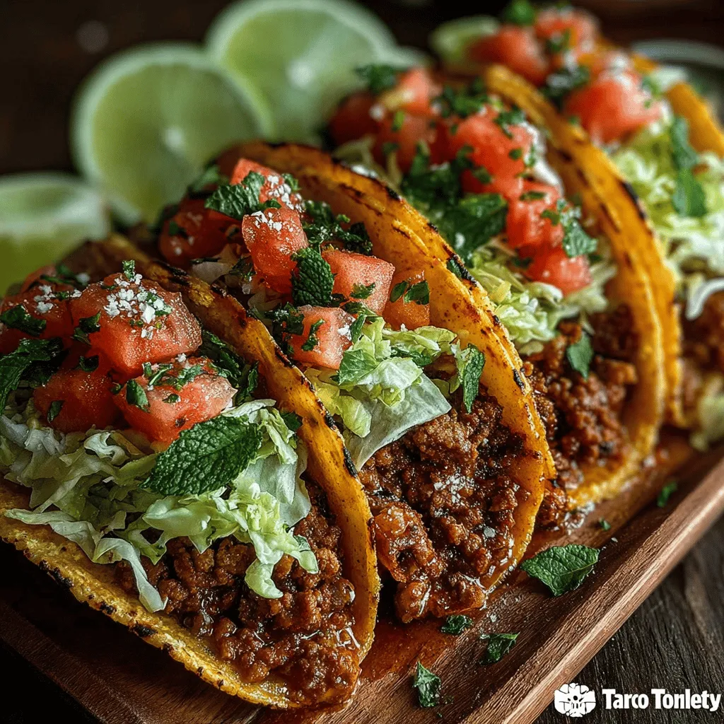 Discovering unique flavor combinations can elevate your everyday meals, and nothing exemplifies this better than Turkey Tacos with Refreshing Watermelon Slaw. This vibrant dish combines the savory richness of seasoned turkey with the crisp, sweet notes of watermelon and fresh herbs, creating a taco experience that is both satisfying and refreshing. The interplay of flavors and textures in this recipe makes it an ideal choice for casual family dinners, summer gatherings, or even meal prep for the week ahead. In this article, we will explore the step-by-step preparation of this delightful recipe, along with insights into its ingredients and nutritional benefits.