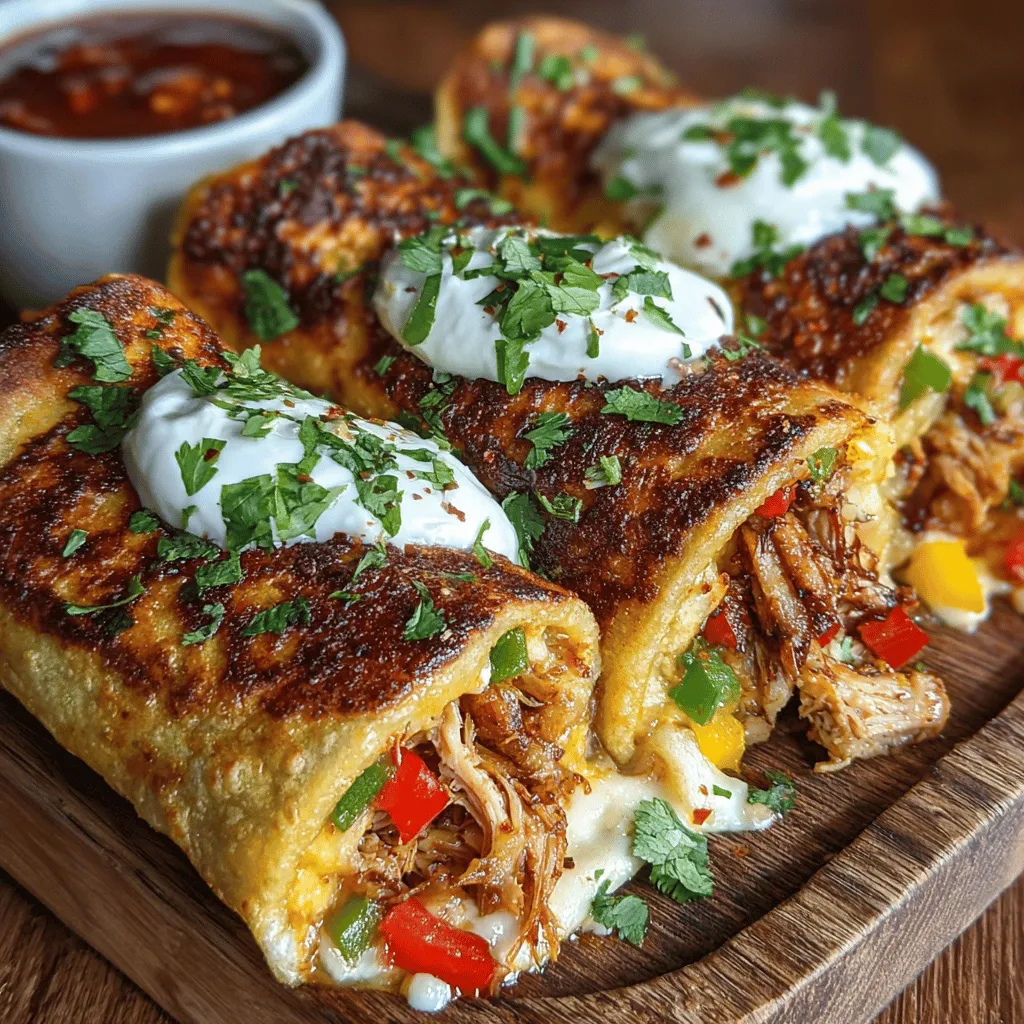 Sweet Chili Chicken Tortilla Rolls are a delightful fusion dish that brings together the savory goodness of tender chicken with the sweet, tangy flavors of a luscious sweet chili sauce. This recipe is not just a meal; it’s an experience that can easily be transformed into an appetizer for gatherings or a satisfying snack for a cozy night in. The beauty of these rolls lies in their versatility—perfect for busy weeknights when time is of the essence, or for impressing guests at a dinner party. With their combination of textures and flavors, these tortilla rolls are bound to become a favorite in your household.