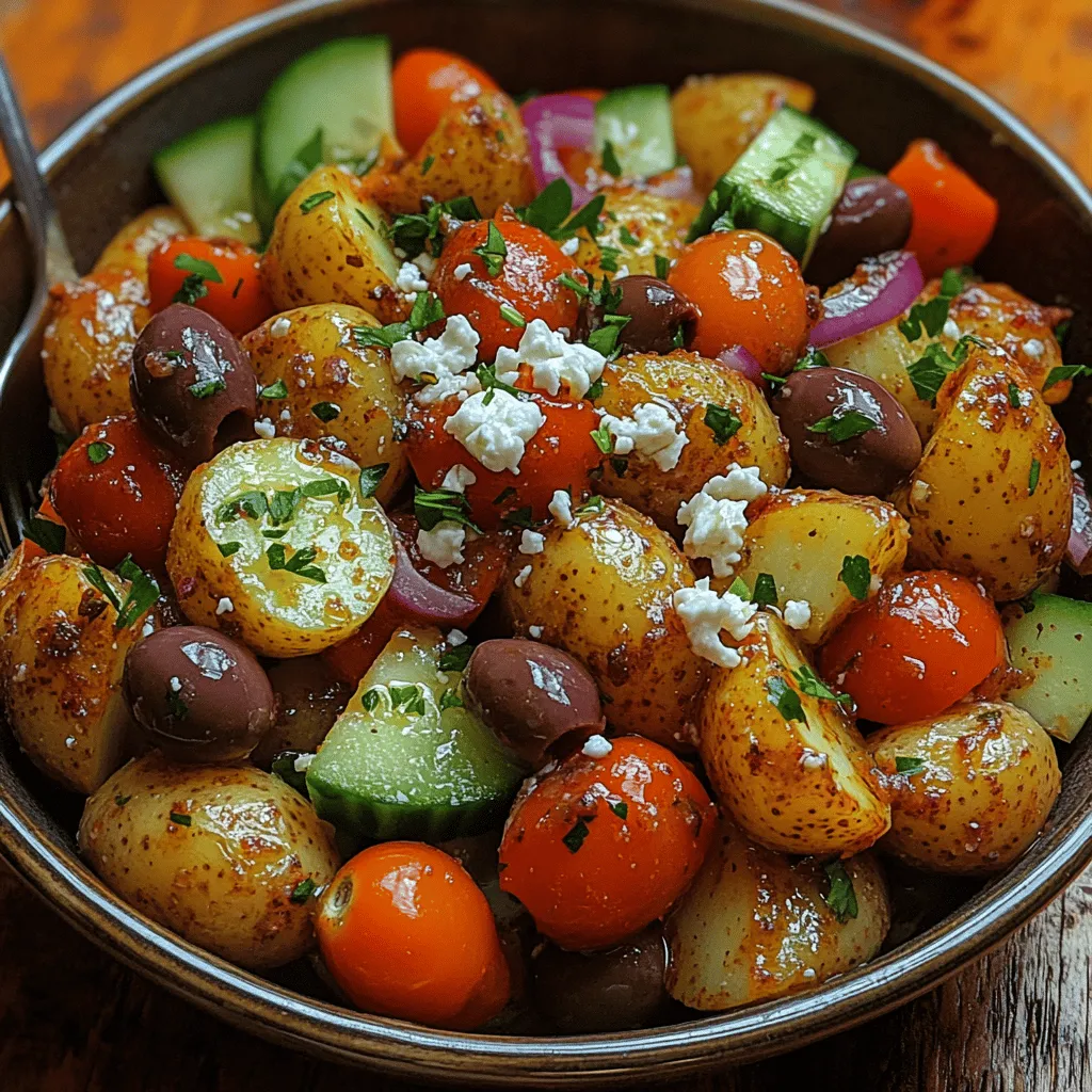 Greek cuisine, renowned for its emphasis on fresh ingredients and vibrant flavors, has captivated food lovers around the world. Characterized by its use of wholesome vegetables, aromatic herbs, and rich olive oil, Greek dishes are often as healthy as they are delicious. Among the many treasures of this culinary tradition, the Zesty Greek Potato Salad stands out as a refreshing twist on a beloved classic. This salad not only brings a burst of flavor to the table but also embodies the essence of Mediterranean cooking, making it a perfect side dish for family gatherings, barbecues, or a light lunch.