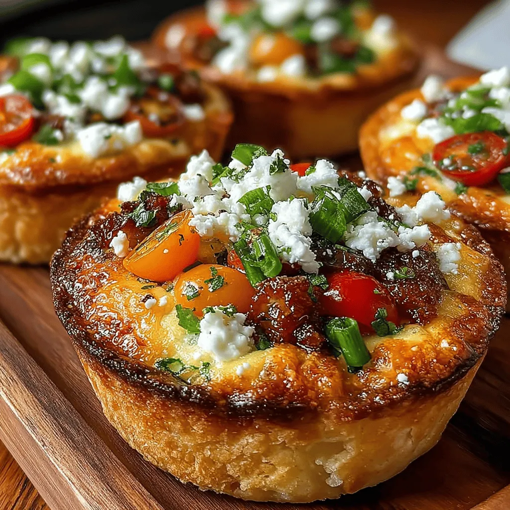 Tomato & Feta Mini Quiches are a delightful culinary creation that perfectly marries rich flavors with wholesome ingredients. These bite-sized treats are not only visually appealing but also versatile enough to shine in various dining scenarios. Whether you're planning an elegant brunch, hosting a casual gathering, or simply looking for a satisfying snack, these mini quiches will impress your guests while satisfying your taste buds.