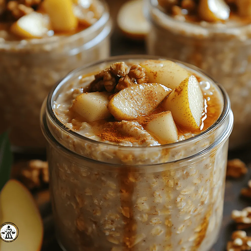 Adding Greek yogurt to your Cinnamon Pear Overnight Oats not only enhances the creaminess of the dish but also boosts its protein content. Greek yogurt is known for its thick, velvety texture, which perfectly complements the oats, making them even more indulgent and satisfying. By incorporating this ingredient, you’ll create a breakfast that feels more like a dessert while still providing a substantial amount of protein to keep you full and energized throughout the morning. The creaminess of the yogurt allows the flavors to meld beautifully, ensuring that each bite is a delightful experience.