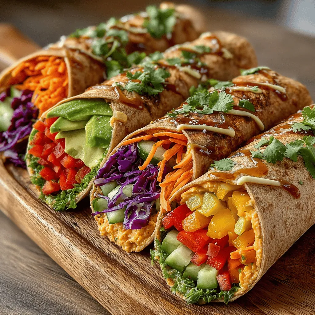 In the quest for healthier eating habits, one of the most effective strategies is to embrace vibrant and colorful meals. Not only do colorful dishes tantalize the eyes, but they also offer a plethora of nutritional benefits that can enhance overall well-being. The Zesty Rainbow Veggie Wraps epitomize this approach, presenting a delightful combination of fresh vegetables that are not only tasty but also packed with essential nutrients. These wraps serve as an excellent example of how one can enjoy a nutritious meal without sacrificing flavor or appeal.