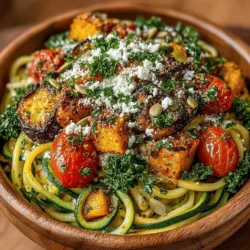 As the leaves begin to change and the air grows crisp, the arrival of autumn brings a bounty of seasonal vegetables that can transform your meals into vibrant, healthy dishes. One such dish that captures the essence of fall is the Eggplant Zoodle Fall Bowl. This delightful recipe harmoniously combines the rich, earthy flavors of eggplant, zucchini, butternut squash, and kale, creating a colorful medley that not only pleases the palate but also nourishes the body.