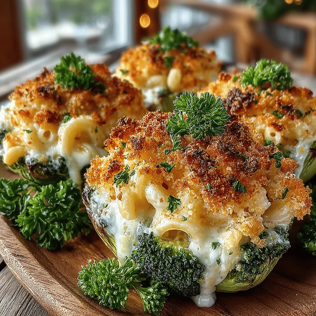 When it comes to creating a dish that combines nutrition, flavor, and fun, Cheesy Broccoli Paradise Boats stand out as a delightful choice. This innovative recipe transforms fresh broccoli into edible vessels filled with creamy macaroni and cheese, creating a dish that is not only visually appealing but also packed with essential nutrients. The combination of tender broccoli, rich cheese, and savory spices results in an explosion of flavors and textures that is sure to please both adults and children alike.