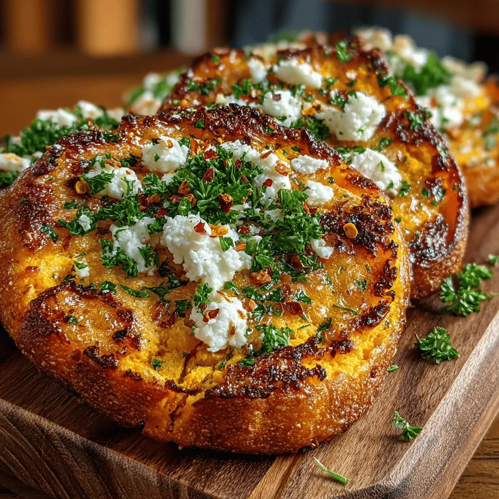 Mini Sweet Potato Feta Flatbreads are not just a treat for the taste buds; they represent a harmonious fusion of flavors that elevate a simple snack into a gourmet experience. The sweet, earthy taste of sweet potatoes pairs beautifully with the tangy bite of feta cheese, creating a delightful combination that is both satisfying and nutritious. This recipe is perfect for anyone looking to indulge in healthier snacking options while enjoying the versatility of flatbreads, which can be served as appetizers, side dishes, or even a light meal.