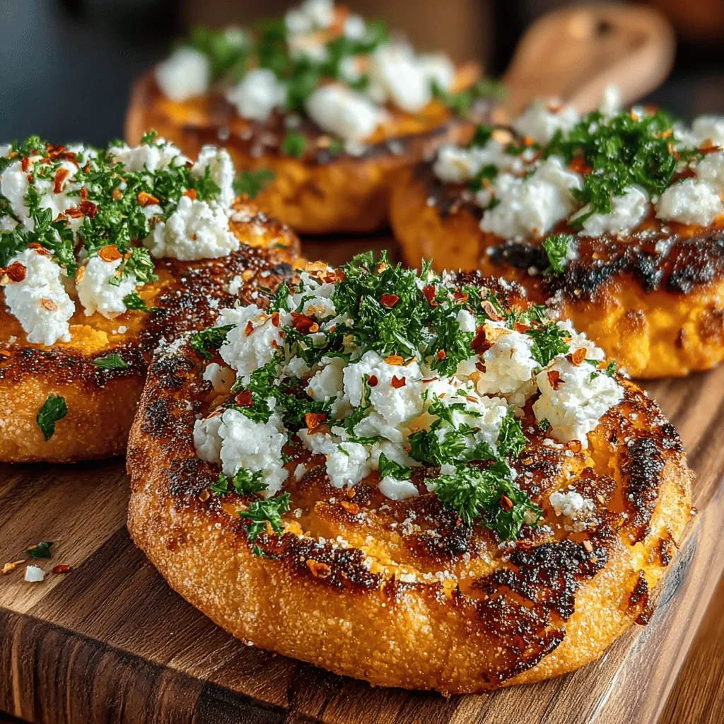 Mini Sweet Potato Feta Flatbreads are not just a treat for the taste buds; they represent a harmonious fusion of flavors that elevate a simple snack into a gourmet experience. The sweet, earthy taste of sweet potatoes pairs beautifully with the tangy bite of feta cheese, creating a delightful combination that is both satisfying and nutritious. This recipe is perfect for anyone looking to indulge in healthier snacking options while enjoying the versatility of flatbreads, which can be served as appetizers, side dishes, or even a light meal.