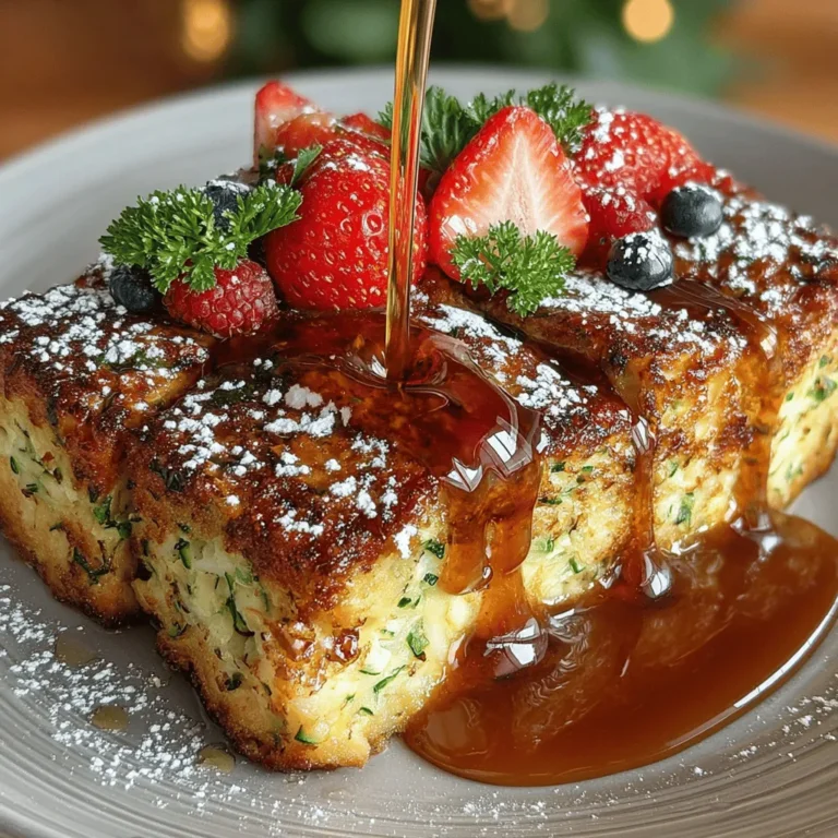When it comes to breakfast dishes that are both comforting and creative, few can rival the charm of a French toast bake. But what if you could take this beloved classic and give it a nutritious twist? Enter the Zucchini French Toast Bake, a delightful fusion that not only satisfies your sweet tooth but also sneaks in some healthy vegetables. This recipe is perfect for families looking for easy, delicious, and nutritious breakfast options that can be prepared ahead of time.
