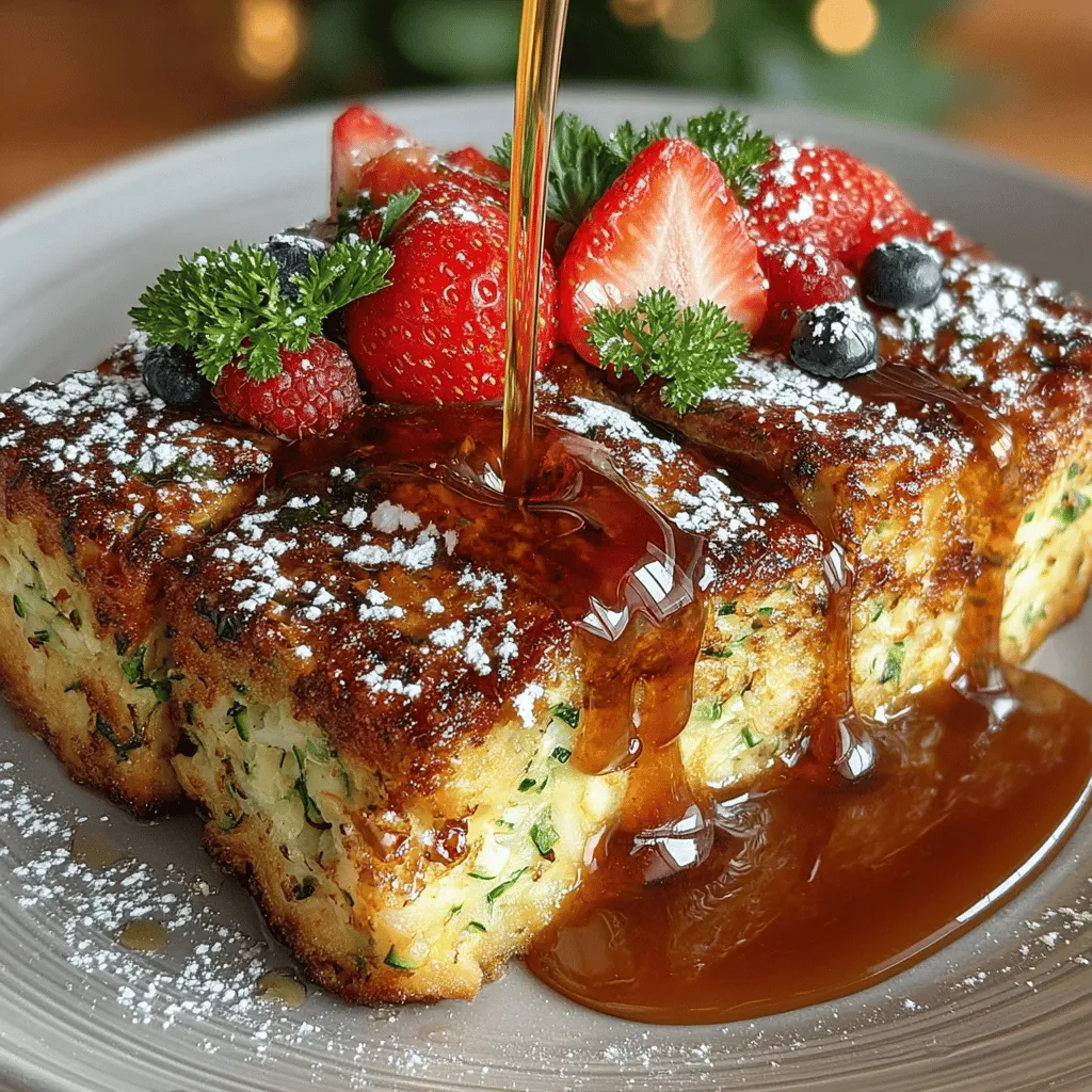 When it comes to breakfast dishes that are both comforting and creative, few can rival the charm of a French toast bake. But what if you could take this beloved classic and give it a nutritious twist? Enter the Zucchini French Toast Bake, a delightful fusion that not only satisfies your sweet tooth but also sneaks in some healthy vegetables. This recipe is perfect for families looking for easy, delicious, and nutritious breakfast options that can be prepared ahead of time.