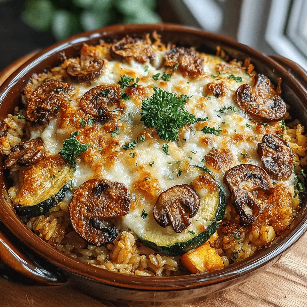 In the realm of comfort food, few dishes can match the creamy, rich flavors of a well-prepared risotto. Among the myriad of variations, the Creamy Mushroom Zucchini Risotto Bake stands out as a delightful harmony of texture and taste. This dish beautifully marries the hearty, starchy embrace of Arborio rice with the earthy tones of mushrooms and the vibrant freshness of zucchini, all enveloped in a luscious, creamy sauce. Whether you are preparing a quick weeknight dinner or looking to impress guests at a gathering, this risotto bake not only satisfies hunger but also serves as a wholesome vegetarian option that everyone can enjoy.