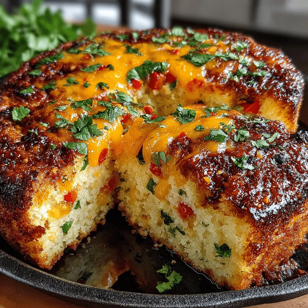 If you're searching for a dish that perfectly marries comfort food with a kick, look no further than the Spicy Hatch Chili Cornbread Egg Bake. This delightful recipe is an irresistible fusion of flavors that can be enjoyed at any meal of the day, whether it's a hearty breakfast, a leisurely brunch, or even a satisfying dinner. The combination of sweet cornbread and spicy Hatch green chiles creates an exciting flavor profile that is both comforting and invigorating.