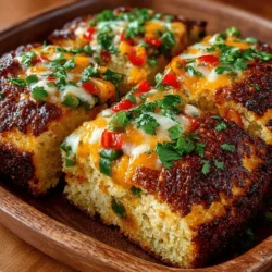 If you're searching for a dish that perfectly marries comfort food with a kick, look no further than the Spicy Hatch Chili Cornbread Egg Bake. This delightful recipe is an irresistible fusion of flavors that can be enjoyed at any meal of the day, whether it's a hearty breakfast, a leisurely brunch, or even a satisfying dinner. The combination of sweet cornbread and spicy Hatch green chiles creates an exciting flavor profile that is both comforting and invigorating.