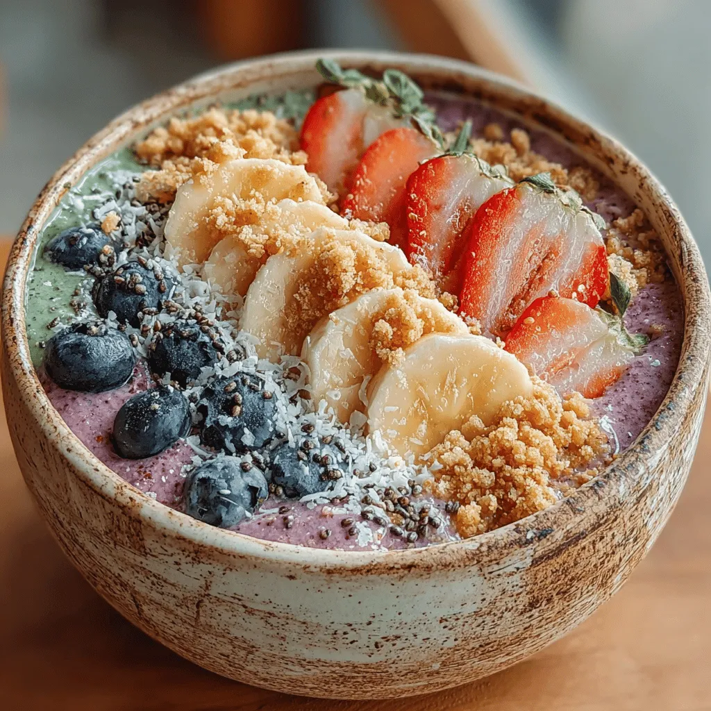 Chia seeds are tiny powerhouses of nutrition, packed with omega-3 fatty acids, fiber, protein, and various essential minerals. When soaked, they can absorb up to 12 times their weight in water, forming a gel-like consistency that adds a delightful texture to your smoothie bowl. These little seeds are known for their ability to promote heart health, aid digestion, and support weight management. Incorporating chia seeds into your Berry Banana Oat Smoothie Bowl not only enhances its nutritional profile but also contributes to a satisfying mouthfeel.