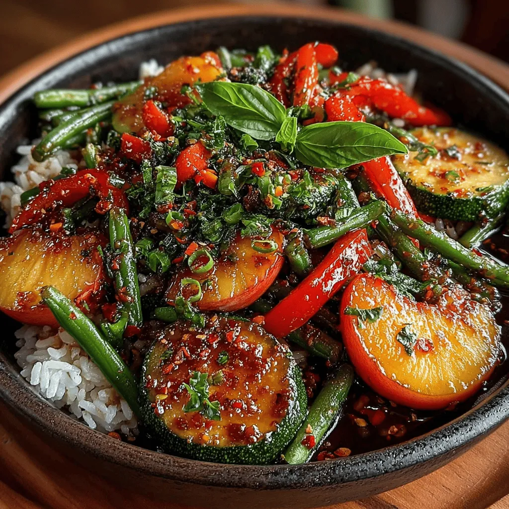 In the world of culinary delights, few dishes can tantalize taste buds quite like a stir fry. Enter the Peachy Sweet & Spicy Stir Fry—a vibrant and versatile dish that brilliantly marries the sweetness of ripe peaches with a kick of spice. This recipe is not just about the flavors; it's a celebration of seasonal produce, showcasing the delightful combination of fresh ingredients that can elevate any meal. Whether you're a seasoned cook or a novice in the kitchen, this dish offers an exciting culinary adventure that’s appealing to everyone.