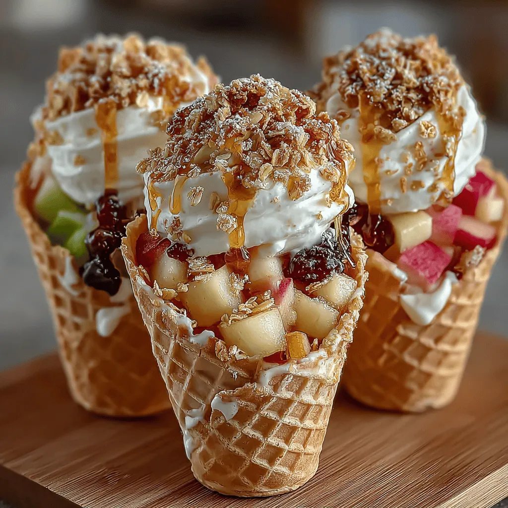 In the realm of healthy snacks, the Crunchy Cinnamon Apple Yogurt Snack Cones stand out as a delightful fusion of taste, nutrition, and fun. This recipe is not only a treat for the taste buds but also a vibrant way to incorporate wholesome ingredients into your diet. Whether you are looking for a quick snack for yourself, a delicious dessert for your child, or a creative dish for a gathering, these yogurt snack cones tick all the boxes. With their crunchy texture, sweet apple flavor, and creamy yogurt base, they are sure to please both kids and adults alike.