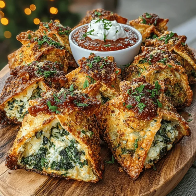 When it comes to appetizers that make a lasting impression, few dishes can compete with the delightful crunch and savory flavors of crispy wontons. The combination of creamy spinach and artichoke nestled within a golden, crispy shell is a culinary match made in heaven. This recipe for Crispy Air Fryer Spinach Artichoke Wontons elevates a classic favorite by harnessing the power of air frying, resulting in a snack that is not only delicious but also healthier than traditional frying methods. Whether you're hosting a party, preparing a game-day spread, or simply indulging in a cozy night in, these wontons are sure to please.