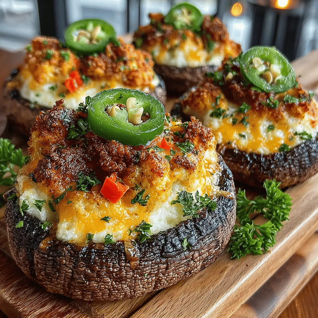 In the world of appetizers, few dishes can rival the delightful combination of flavors and textures found in Fiery Delight: Spicy Chicken Stuffed Mushroom Caps. This recipe is not merely a feast for the palate; it offers a healthy twist to traditional stuffed mushrooms by incorporating lean ground chicken, creamy cheeses, and vibrant vegetables. Perfect for gatherings or a cozy family dinner, these stuffed mushroom caps are sure to impress and satisfy.