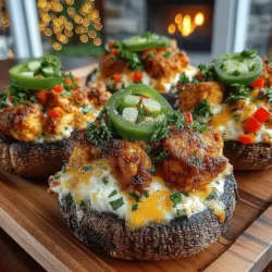 In the world of appetizers, few dishes can rival the delightful combination of flavors and textures found in Fiery Delight: Spicy Chicken Stuffed Mushroom Caps. This recipe is not merely a feast for the palate; it offers a healthy twist to traditional stuffed mushrooms by incorporating lean ground chicken, creamy cheeses, and vibrant vegetables. Perfect for gatherings or a cozy family dinner, these stuffed mushroom caps are sure to impress and satisfy.