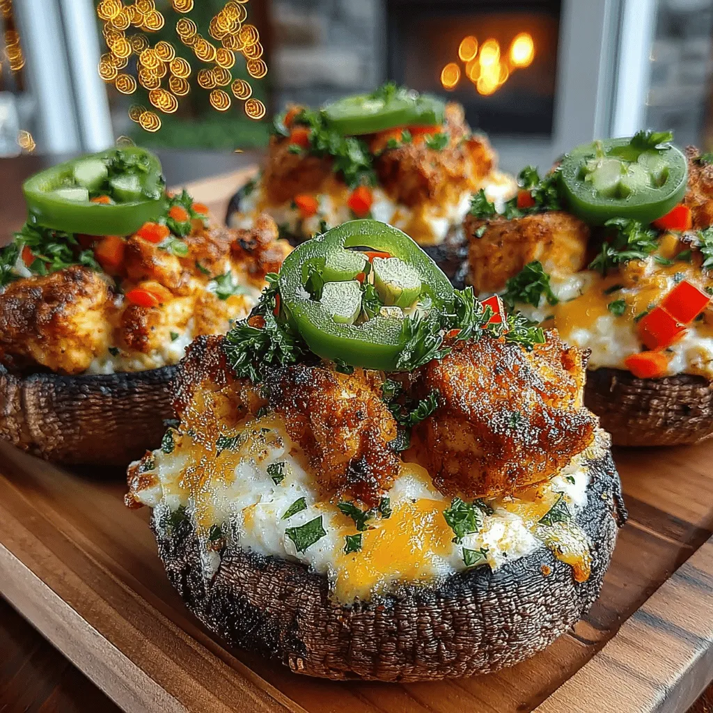 In the world of appetizers, few dishes can rival the delightful combination of flavors and textures found in Fiery Delight: Spicy Chicken Stuffed Mushroom Caps. This recipe is not merely a feast for the palate; it offers a healthy twist to traditional stuffed mushrooms by incorporating lean ground chicken, creamy cheeses, and vibrant vegetables. Perfect for gatherings or a cozy family dinner, these stuffed mushroom caps are sure to impress and satisfy.